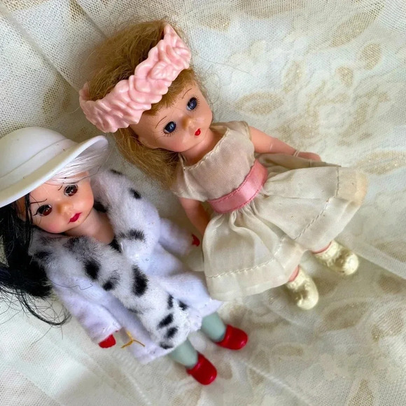 Vintage Madame Alexander Dolls Set of 2 cute dolls 5" - Picture 7 of 7
